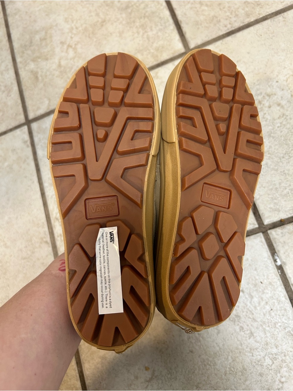 Vans Men's Tan Suede Slip-On Penny Loafers - Picture 5 of 5